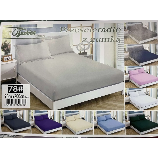 Prześcieradło z gumką 160x200 szare – Bawełniane, elastyczne